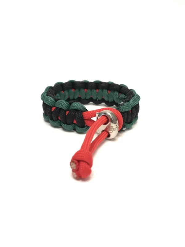 African American Flag Adjustable Paracord Jewelry Bracelet by Tru550 - Image 2