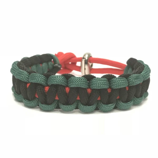 African American Flag Adjustable Paracord Jewelry Bracelet by Tru550