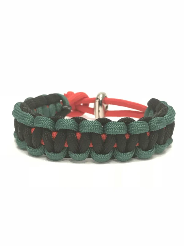 African American Flag Adjustable Paracord Jewelry Bracelet by Tru550