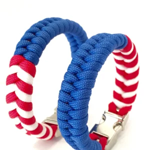 Tru550 Mens Jewelry American Flag Paracord Survival Bracelet