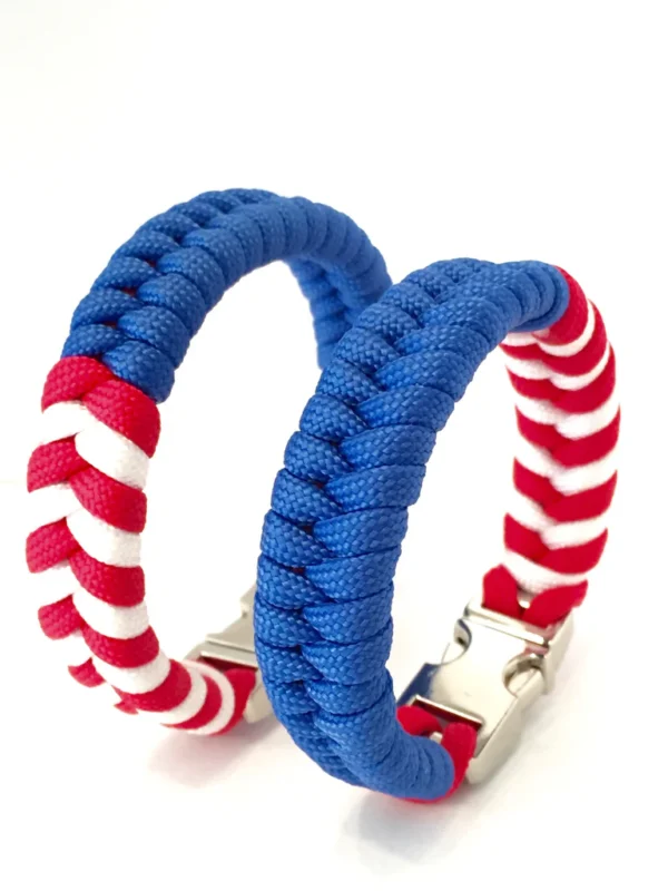 Tru550 Mens Jewelry American Flag Paracord Survival Bracelet