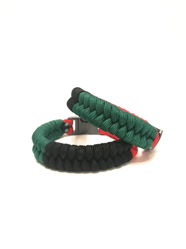 African American Flag Mens & Women Paracord Bracelet Jewelry - Image 2