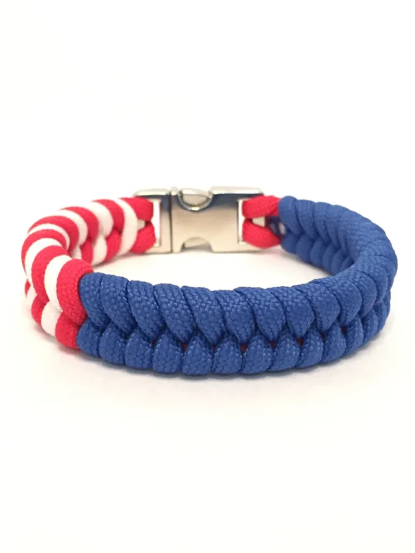 Tru550 Mens Jewelry American Flag Paracord Survival Bracelet - Image 2