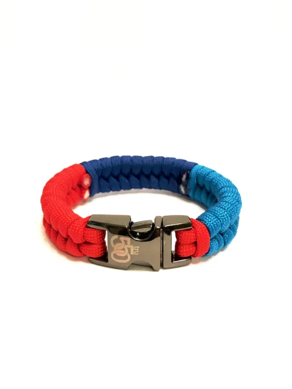 BMW M Series Three Colored Mens & Women Paracord Bracelet - Image 2