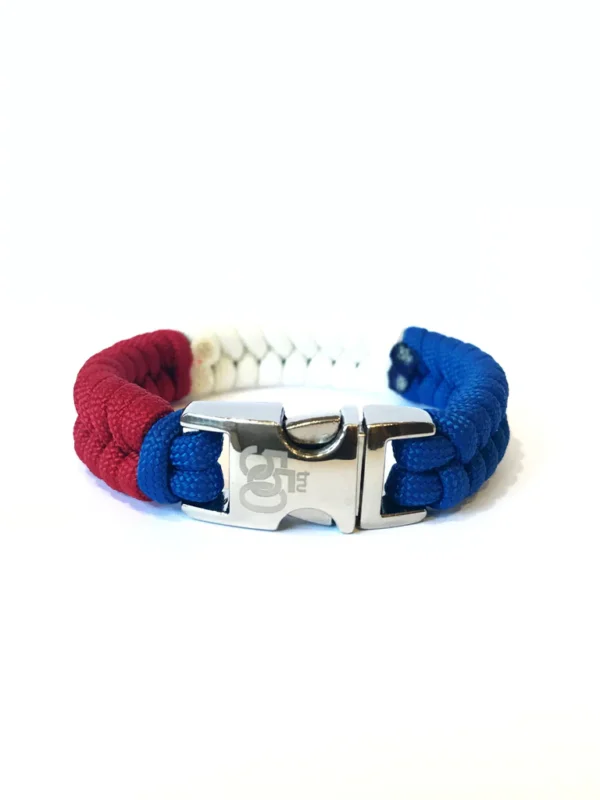 Flag of France Mens & Women Paracord Bracelet Jewelry - Image 3