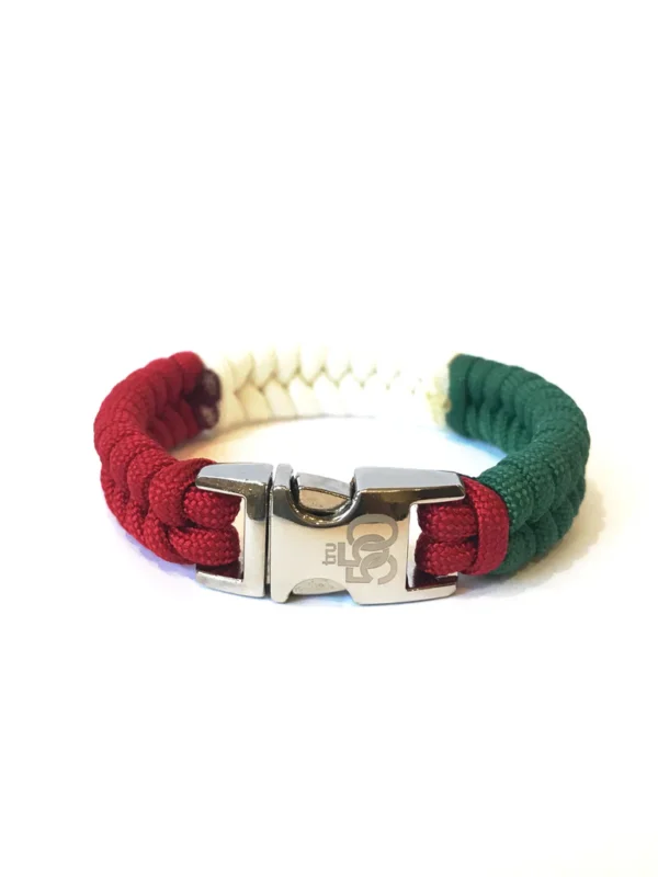 Italy Flag Mens & Women Paracord Survival Jewelry - Image 3