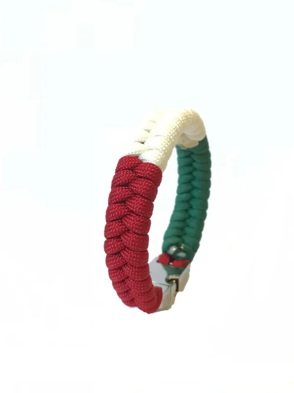 Italy Flag Mens & Women Paracord Survival Jewelry