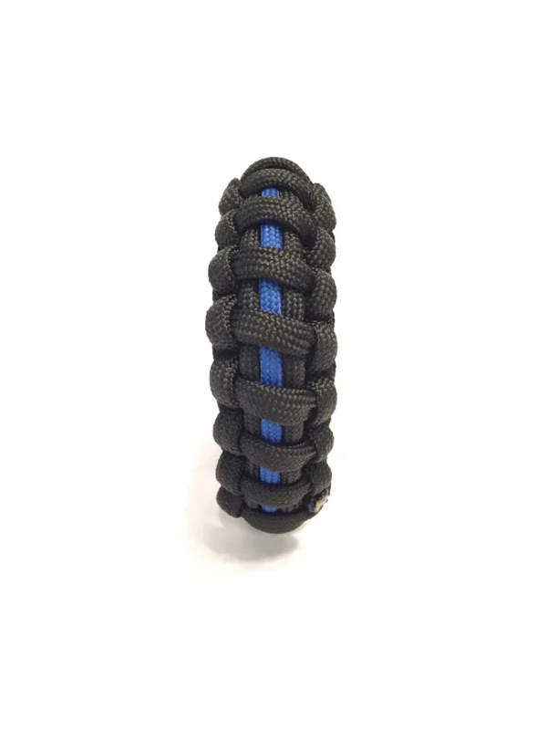 Thin Blue Line NYPD Mens Jewelry Paracord Survival Jewelry Bracelet - Image 3