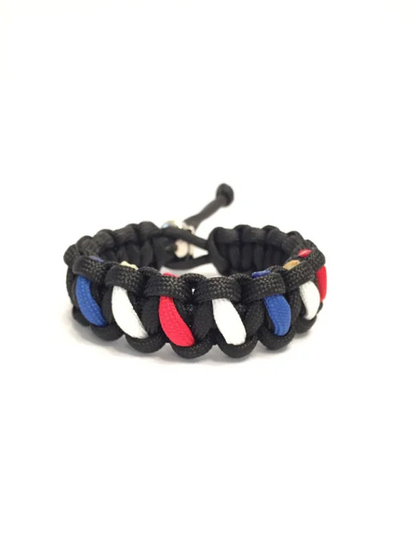 Tru550 Barber Pole Mens Jewelry Paracord Survival Bracelet - Image 5