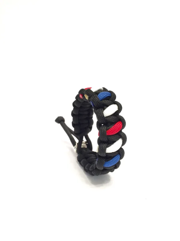 Tru550 Barber Pole Mens Jewelry Paracord Survival Bracelet - Image 6