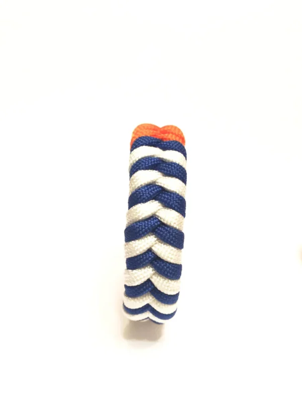 Mens Jewelry Team New York Sports Blue and White Stripe Paracord Survival Bracelet - Image 8