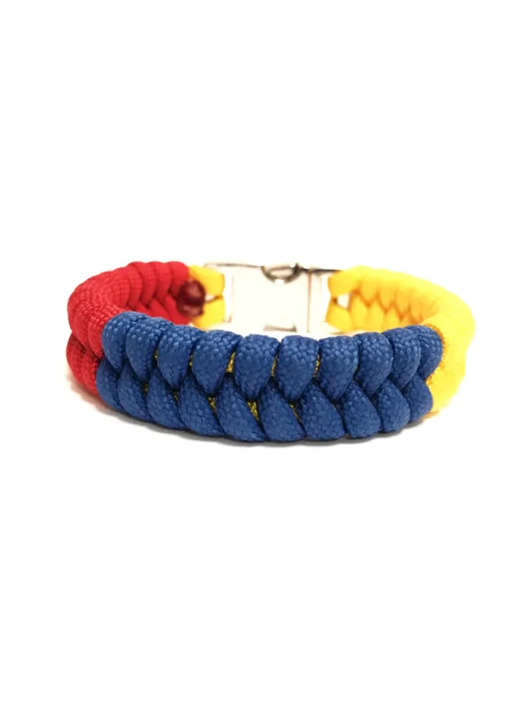 Flag of Colombia Mens & Women Paracord Bracelet Jewelry - Image 2
