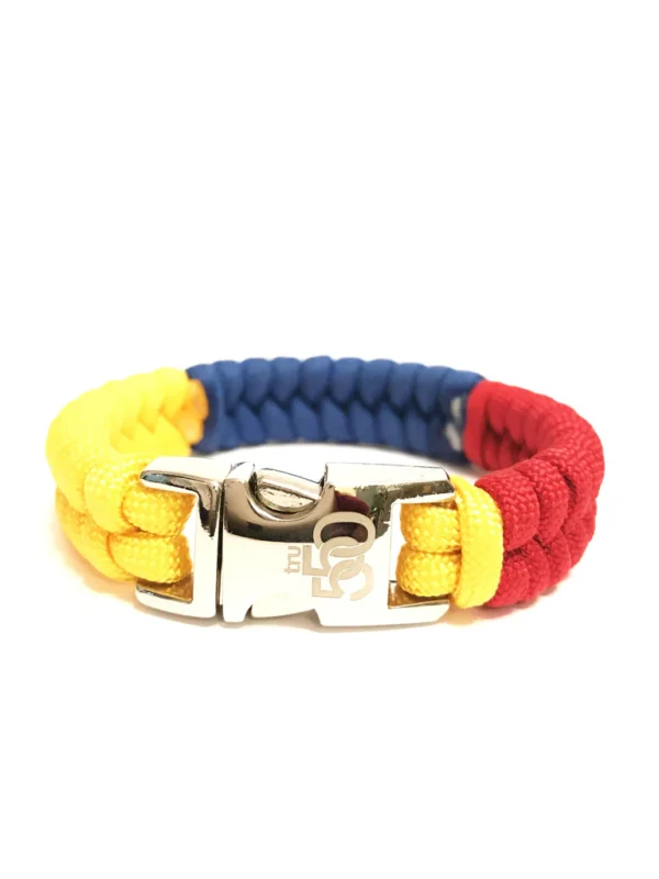 Flag of Colombia Mens & Women Paracord Bracelet Jewelry - Image 4