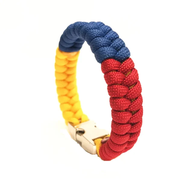 Flag of Colombia Mens & Women Paracord Bracelet Jewelry