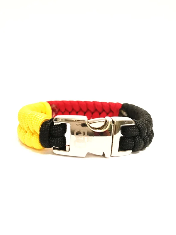 Flag of Germany M Series Mens & Women Paracord Bracelet - Image 4