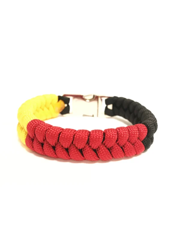 Flag of Germany M Series Mens & Women Paracord Bracelet - Image 2