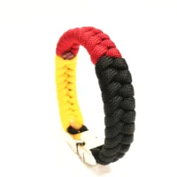 Flag of Germany M Series Mens & Women Paracord Bracelet