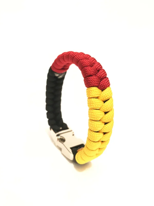 Flag of Germany M Series Mens & Women Paracord Bracelet - Image 3