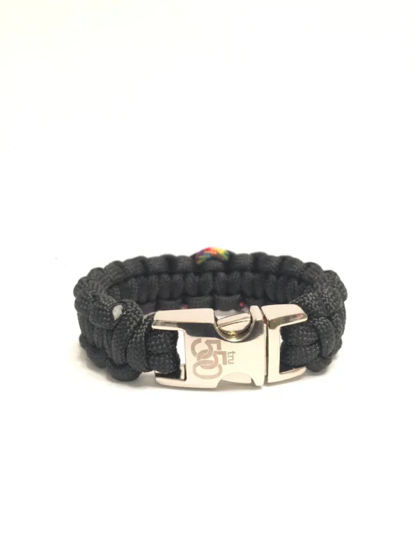 Autism Awareness Black Paracord Bracelet